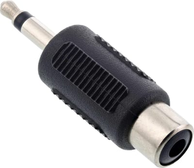 3,5mm Jack mono (m) - Tulp mono (v) adapter