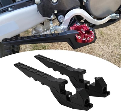 Motorfiets Passagier Voetsteunen - Voetsteunen Motor - Veilig Rijden - Universele Pasvorm - 37-64cm Bereik - Zwart