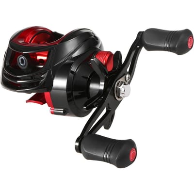 Baitcasting Reel 18+1BB Kogellagers Baitcasting Vismolen Hoge Snelheid 7.2: 1 Overbrengingsverhouding Left black