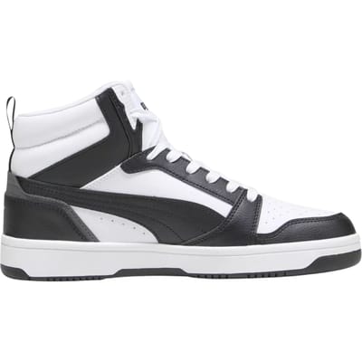 PUMA Rebound v6 Unisex Sneakers - PUMA White-PUMA Black-Shadow Gray-PUMA White