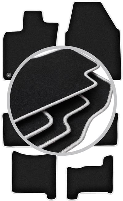 CARLUX-SILVER automatten voor: Nissan Qashqai +2 crossover (2007-2013)