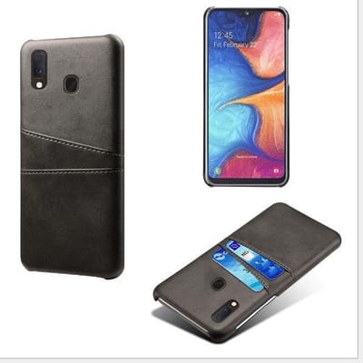 Backcover met Opbergvakjes + PMMA screen protector voor geschikt voor Samsung Galaxy A20e