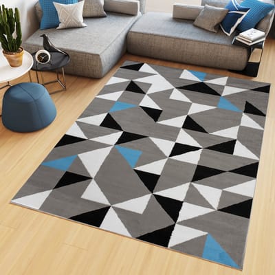 Tapiso Maya Vloerkleed Grijs Laagpolig Tapijten Maat- 140x200