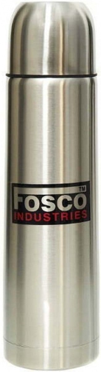RVS thermosfles/isoleerkan 0,5 liter zilver