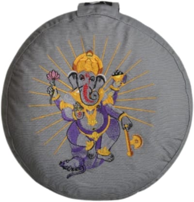 YogaStyles Meditatiekussen Symbolic Ganesha grijs