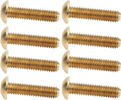 Zeskantschroeven - Bevestigingsmiddelen hardware - Vastzetten van onderdelen - Uniforme schroefdraad - M4 x 16 mm - Koperkleurig