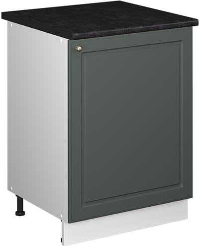 Vicco Wastafelkast Fame-Line, Groen-Goud Landhuis/Wit, 60 cm