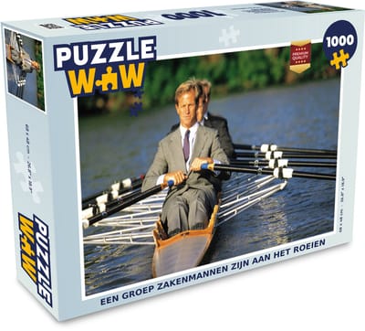 Puzzel Een groep zakenmannen zijn aan het roeien - Legpuzzel - Puzzel 1000 stukjes volwassenen