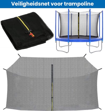 Viking Sports - Veiligheidsnet trampoline - 305 cm - binnenzijde - geschikt voor 8 palen