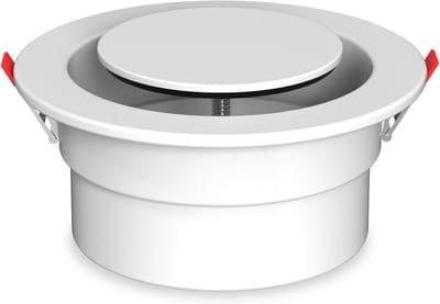 Afvoerrooster 100mm Aluminium Ventilatierooster voor Afzuigventilator