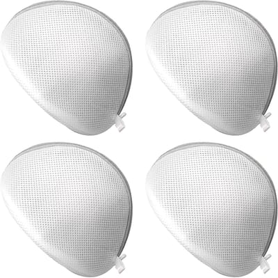 Ondersteunende wasnet voor bh's, 4-delige set voor de wasmachine, beschermt delicate kleding en ondergoed (19x17 cm)