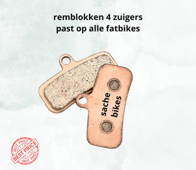 remblokken 4 zuigers hydraulische of mechanisch remmen - eigen merk remsysteem - sache bikes - gesinterd - Voor Surron Light Bee X Sur Ron Metallic Voor Achter Stille Remblokken Elektrische Crossmotor Gemodificeerde Accessoires