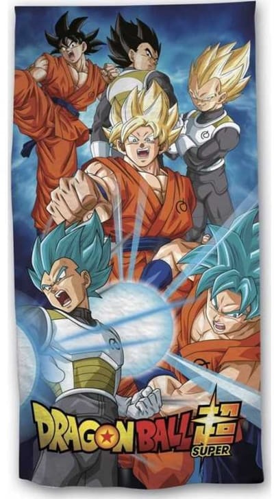 Dragon Ball Z - Strandlaken - Badlaken - Handdoek - 70x140Cm - Katoen.