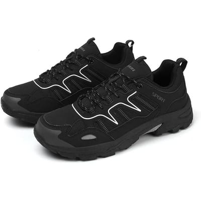Dames Berglopen Sneakers Ademend Heren Mesh Outdoor Sport Wandelsneakers Goede Kwaliteit Antislip Unisex Wandelschoenen 42 black