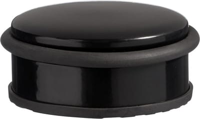 Deurstopper TREY - Zwart - Metaal / Rubber - 10 x h 4,5 cm - Thuis - Wonen - Vaderdag Cadeau - Papadag