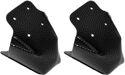 Jhubersproducts - Anti-wrijving Roller Skate Toe Cap Guards - Duurzame bescherming - Zwart - PU lederen skate cap cover - Universele pasvorm - Geschik
