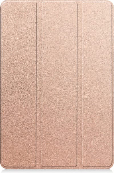 Hoesje - Geschikt voor Lenovo Tab M10 5G - Dun & Stevig - Trifold Bookcase - Hard Cover - Hardcover Book Case - Tablet Hoes - Rosé goud