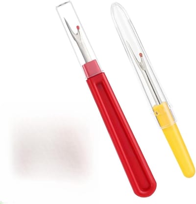 Professionele naadverdeler set van 2, roestvrij staal, ergonomisch ontwerp, veilig voor handmatig naaien en borduren, met transparante beschermkap