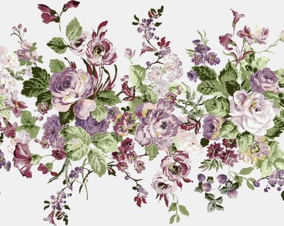 Laura Ashley Rosemore Fotobehang - Bloemen - 280x300cm - Paars
