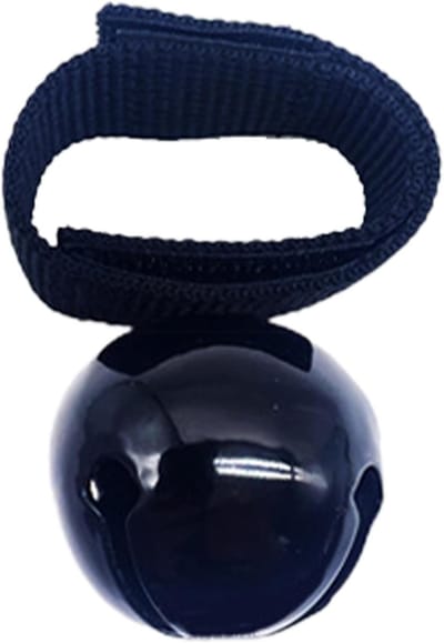 Wandelbel - Survivalalarm - Veilig op pad - Dempingsfunctie - 38 mm - Zwart