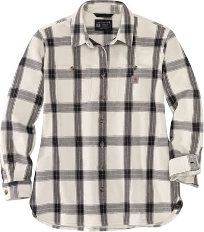 Carhartt Damesoverhemd van zware twill met lange mouwen, geruit, kleur: Malt