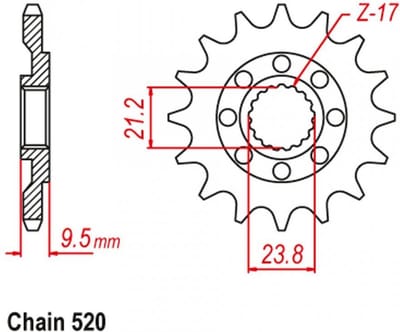 versnellingsbak tandwiel jt tandwielen voor motor honda 250 cr 1988 tot 2008 jtf284.15 / 15 tanden niet 520 nieuw