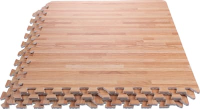 Merco - Fitness vloer - puzzelmat- Eva geluidsdempend - mat - Beukenhout kleur