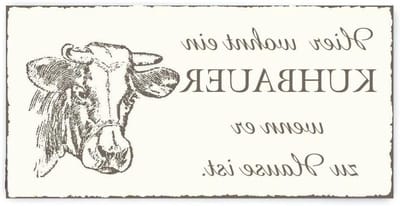 Houten Deurbord - Decoratiebord Boerderij - Woondecoratie - Zelfklevend - 20x10 cm - Wit