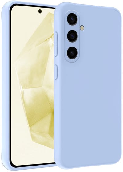 Hoesje - Geschikt voor Samsung Galaxy A36 - Sterk & Shockproof - Hoes Cover - Siliconen Case - Telefoonhoesjes - Lichtblauw