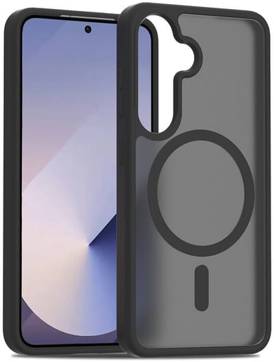 Solidenz Hoesje - Geschikt voor Samsung Galaxy S25 Plus / S24 Plus - FrostMag Backcover geschikt voor MagSafe - Zwart