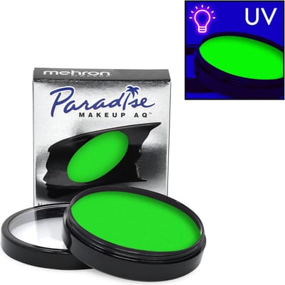 Mehron - Paradise AQ Schmink op waterbasis Neon UV Glow Martian - 40 gr (licht op onder blacklight)