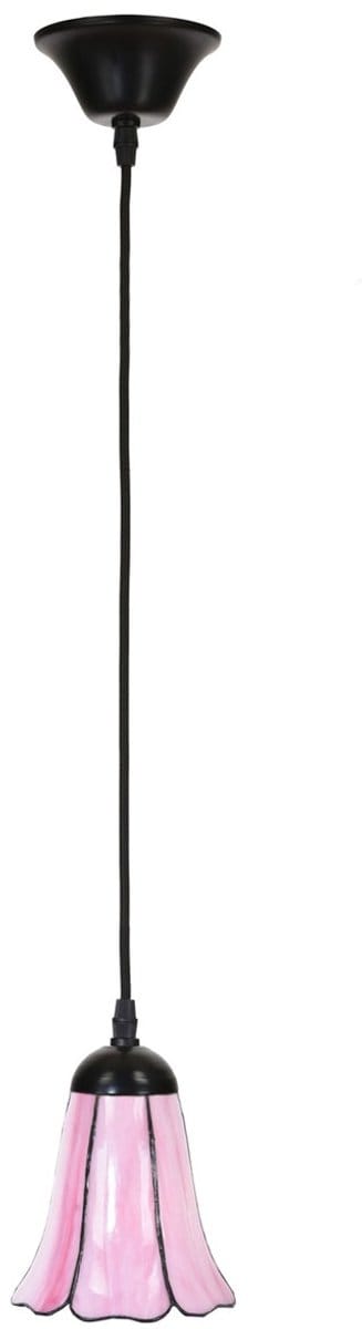 Tiffany Hanglamp aan snoer Liseron Pink - Art Deco Trade