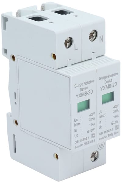 SPHProducts - Overspanningsbeveiliging - Type 2 - Eenvoudig te installeren - 20KA - Duurzaam - Bescherming voor laagspanningssystemen - Geschikt voor w...