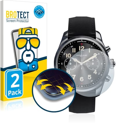 BROTECT - Screenprotector voor Montblanc Summit 2 Plus - Folie Beschermfolie transparant volledig dekking - 2 Stuks