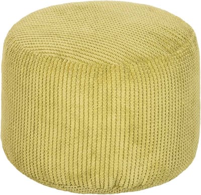 Ronde Zitzak Voetenbankje- Poef Rond - Voetsteun voor Binnen - Ergonomisch Ontworpen Poef - Ultra Comfortabel & Duurzaam Poefs