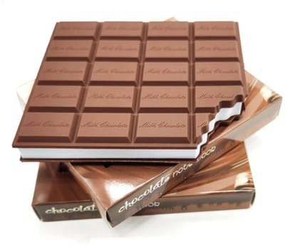 Dailygoods- Notities Geurige Chocoladevorm - Zelfklevende Notitieboek - Kantoorbenodigdheden - Draagbaar - Sterke Hechting - Milieuvriendelijk Papier - Notitieblok