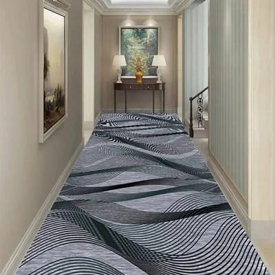 Moderne loper lange gang tapijten voor hal decoratie thuis vloermatten luxe hal gang entree decor gebied tapijt wasbaar 40x60cm gray
