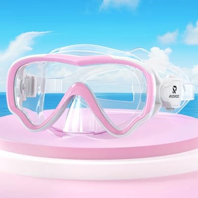 Duikbril voor Kinderen met Panorama Zicht en Anti-condens - Lekvrij Snorkelmasker voor Jongens en Meisjes van 4 tot 14 Jaar