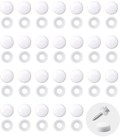 Dailygoods- Schroefdeksels 500 Stuks - Hoogwaardig Kunststof - Stevig/Duurzaam - Hittebestendig - Milieuvriendelijk - Handige Opbergdoos - Schroefdoppen