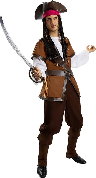 FUNIDELIA Piraten Kostuum voor mannen - Caribische Collectie - Maat: M