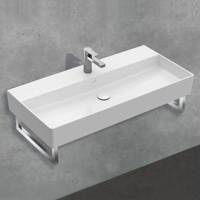 Villeroy & Boch Memento 2.0 washbasin 100 cm with 1 tap hole, without overflow 4A22A201
