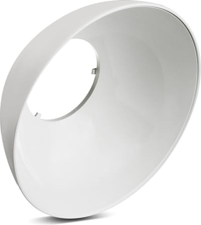 Kap/reflector Maclean Energy MCE415 voor 30W LED-spaarlampen - MCE261 CW, materiaal: PC
