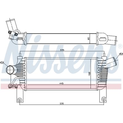 Intercooler NISSENS 96622