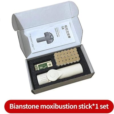 Moxibustie Schraap Massager Instrument Draagbaar Intelligente Gezondheid en Welzijn met Steen Moxibustie Schraper Bord Accessoires
