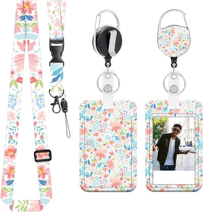 ID Kaarthouder met Wrap Strap voor Draagbare Identificatie, Geschikt voor Vrouwen, Leraren, Verpleegkundigen en Studenten