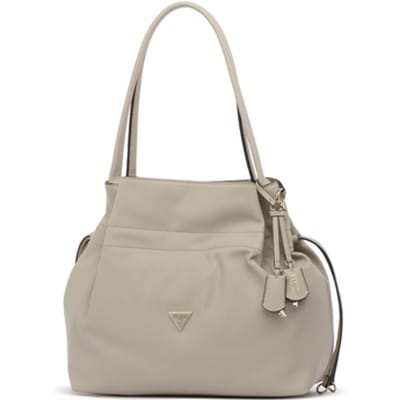 GUESS schoudertas shopper Karima Drawstring Tote Bone crème