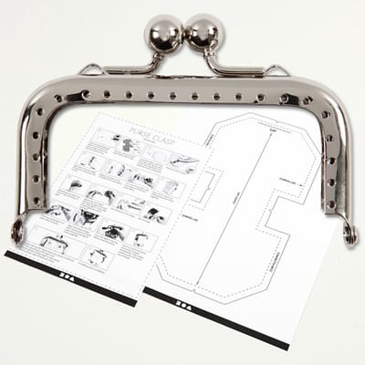 Portemonnee Gesp Kit 8 cm Zilver