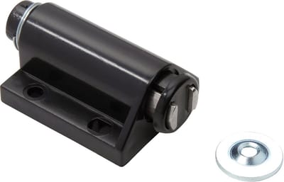 Zwarte Metalen Druksnapper met Magneet voor Kasten en Deuren