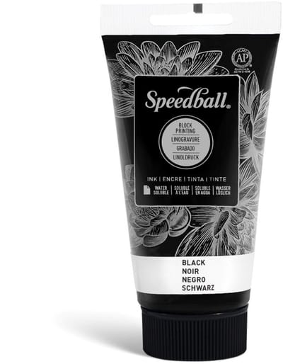 Water-soluble bloc printing ink black - Speedball