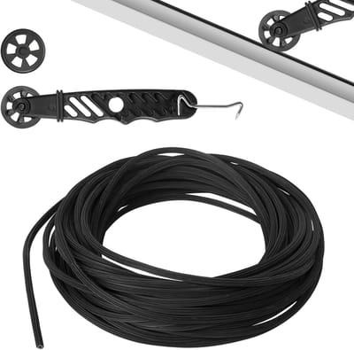 15 meter zwarte rubberen piping met een diameter van 5 mm voor het maken van insectenhorren en decoratieve afwerkingen